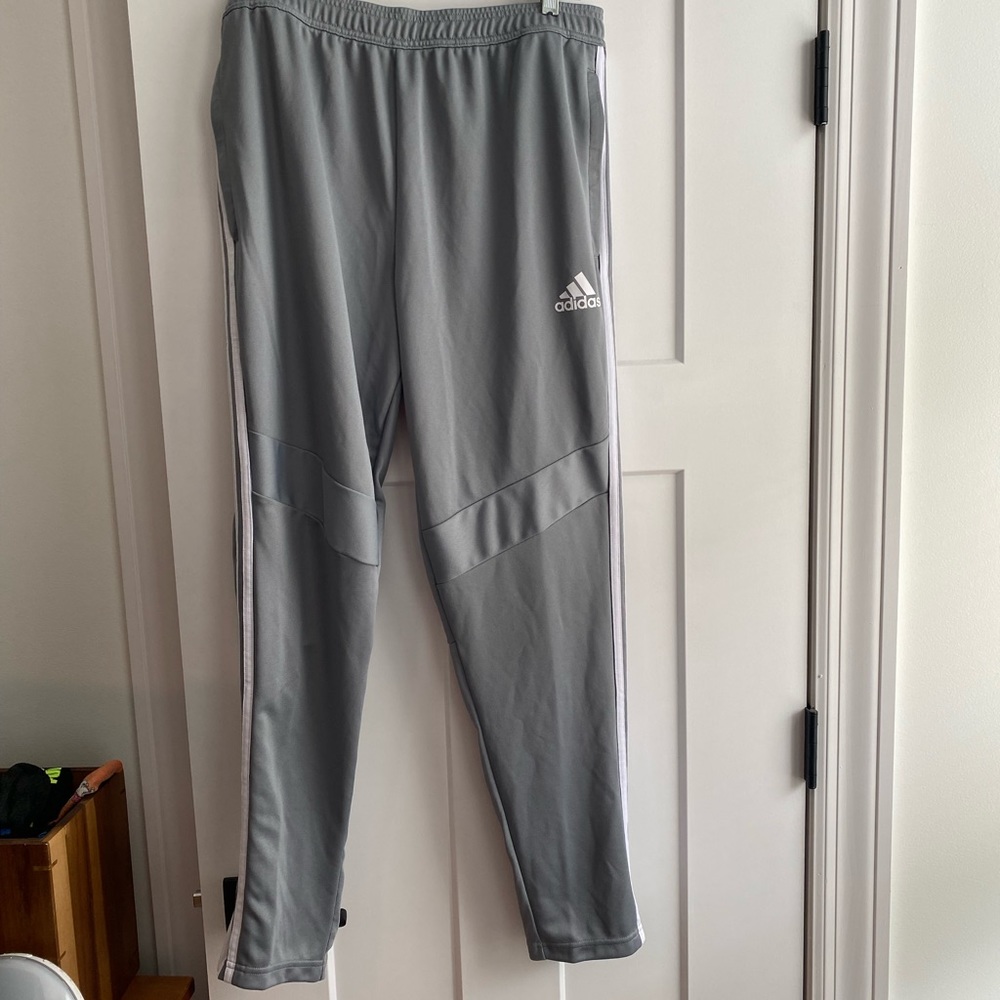 Adidas grey track pants - XL